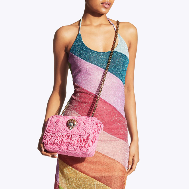 Kurt Geiger mujer londres crochet kensington 2LPR44 | bolsas rosa